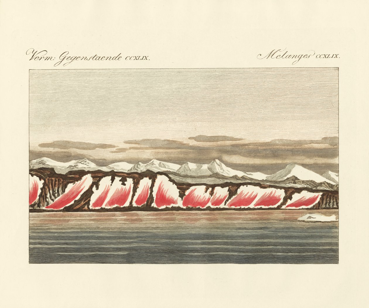 Vörös színű hó (színes metszet) alkotó: German School
