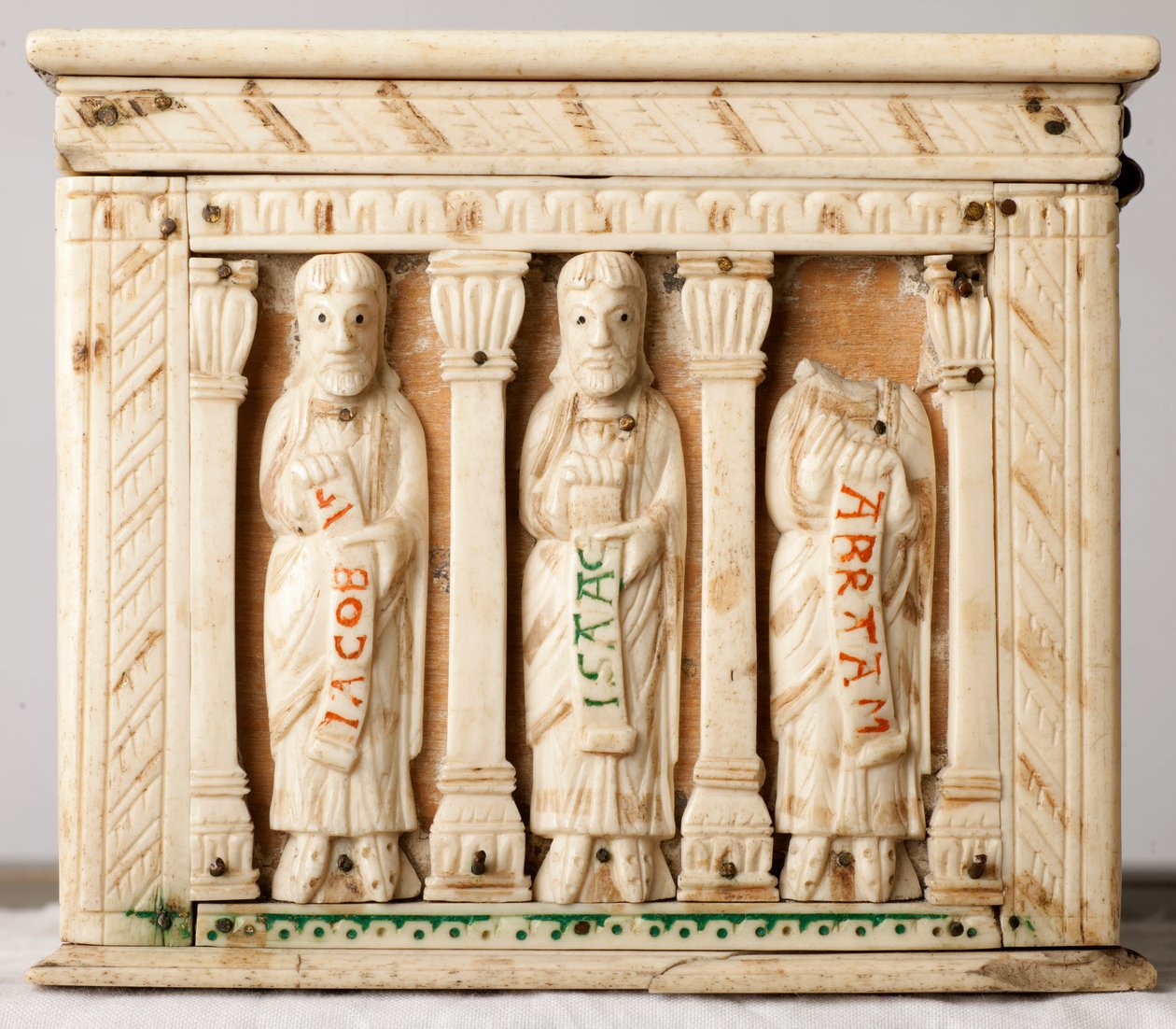 Ereklyetartó koporsó, Köln, Németország, 1150 körül (fa és elefántcsont) alkotó: German School