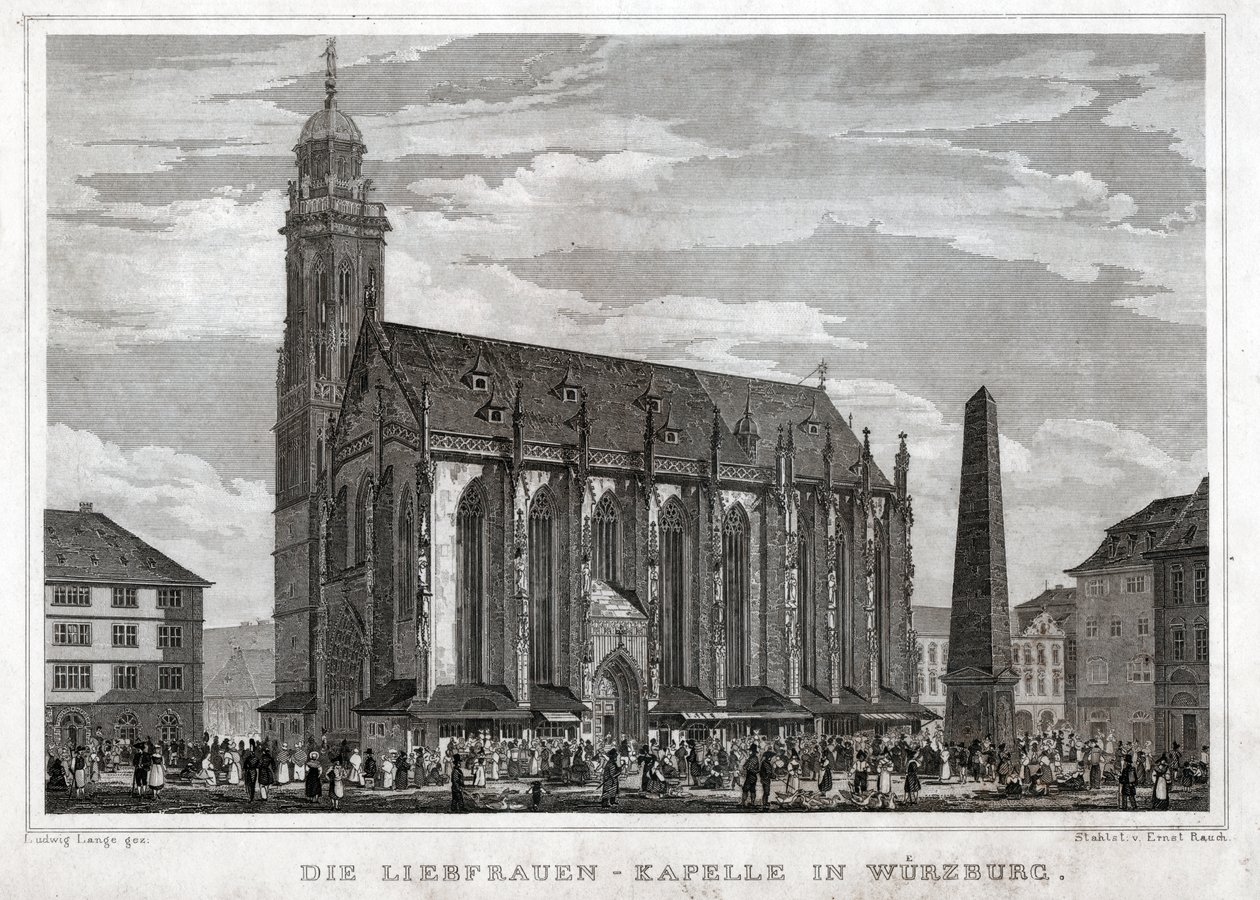 Würzburgi Szent Mária. (metszet, kb. 1850) alkotó: German School