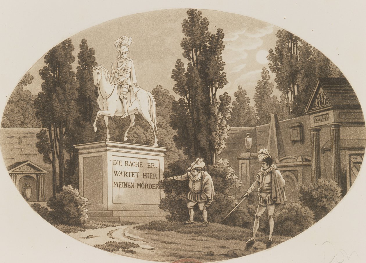 Jelenet a Don Giovanniból, Wolfgang Amadeus Mozarttól alkotó: German School