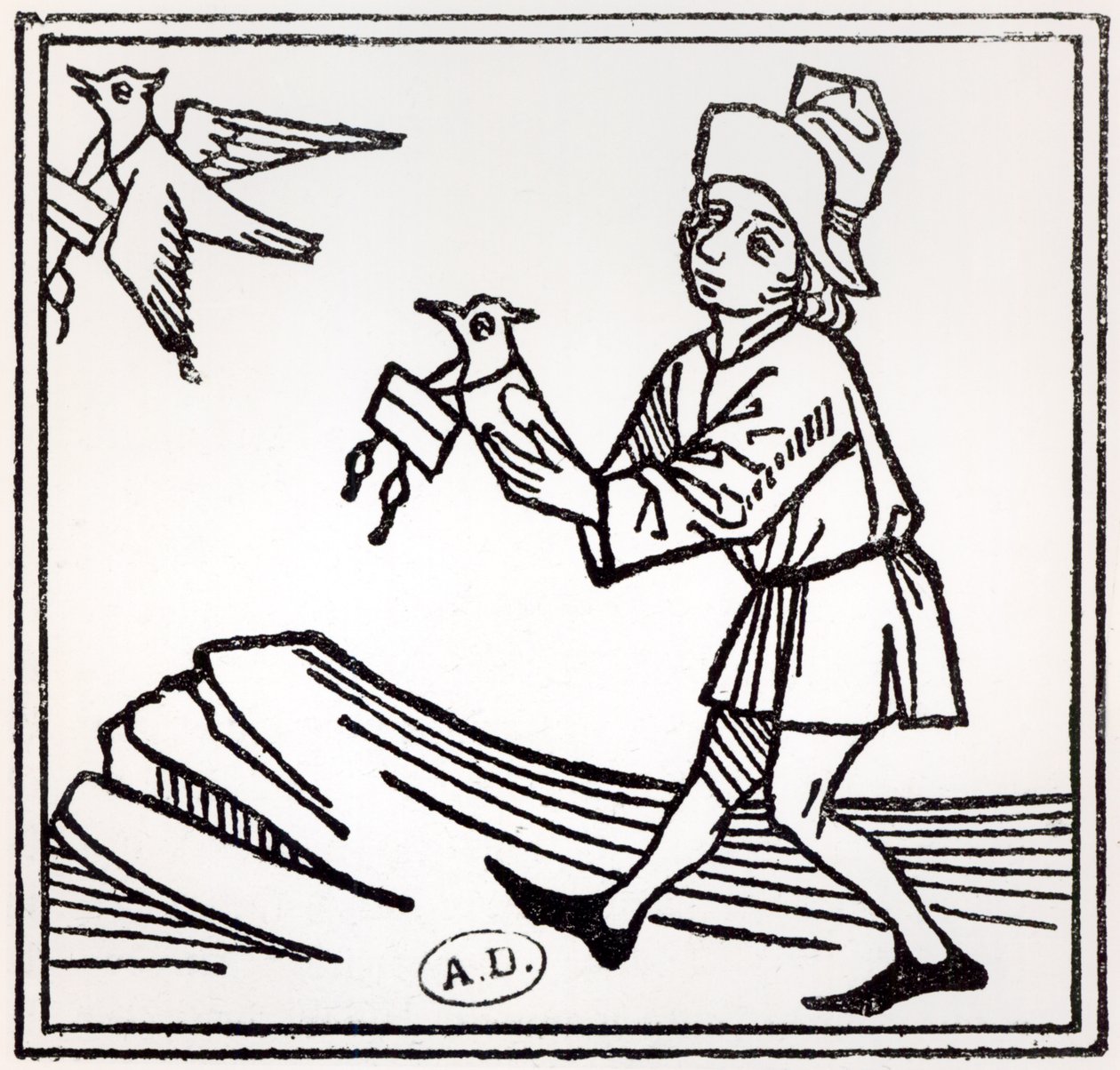 Levelet küld a Pigeon Post, 1488 alkotó: German School