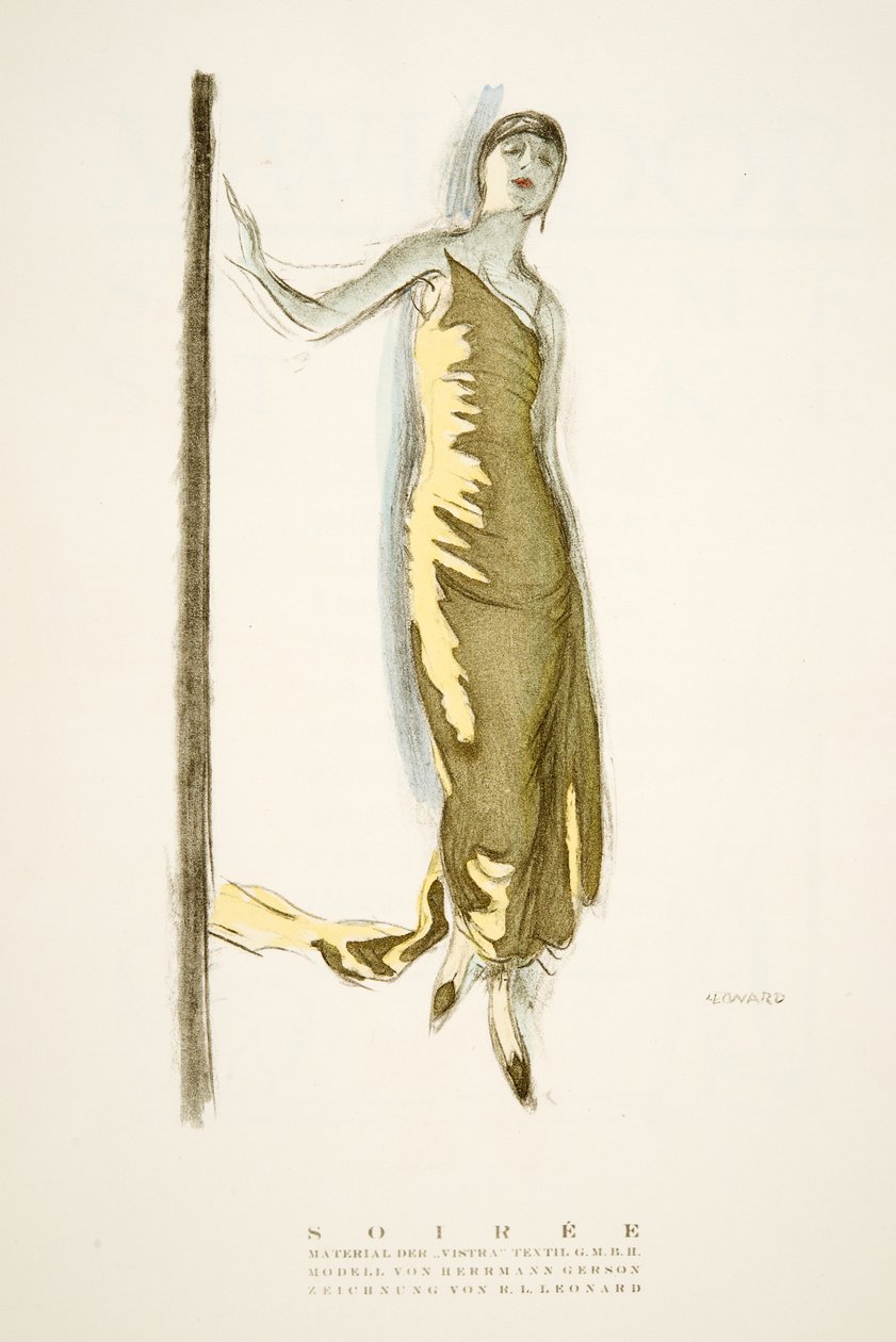 Soirée, a Styl, kiadó 1922 (sablonnyomat) alkotó: German School