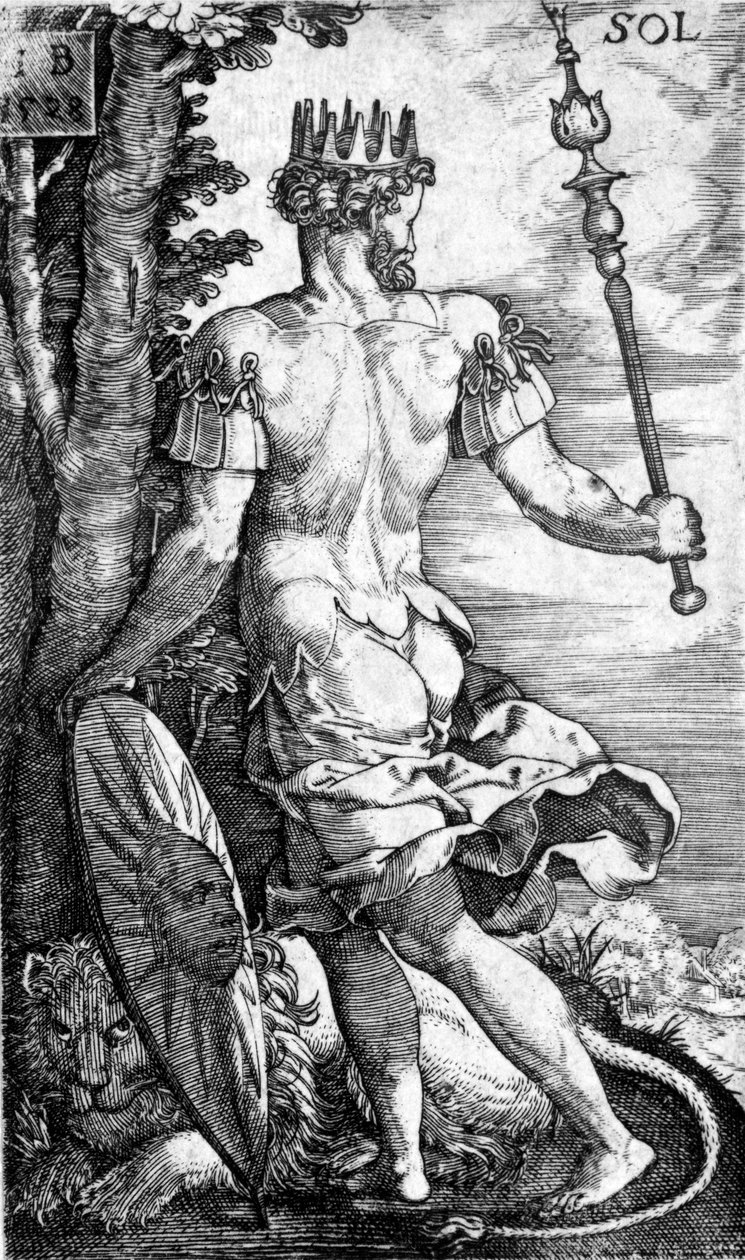 Sol, nyomta Georg Pencz, 1529 alkotó: German School