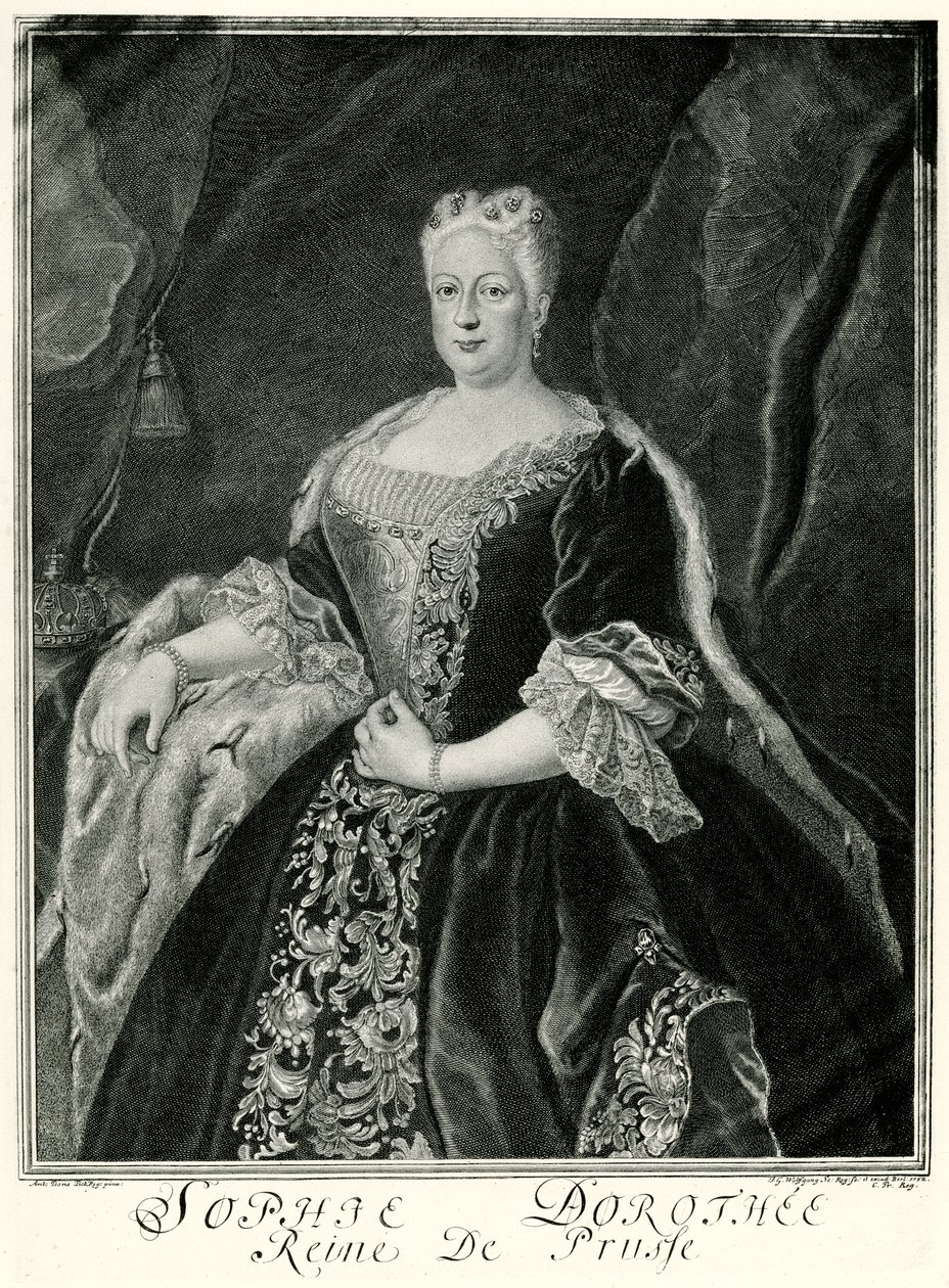 Sophie Dorothea, Poroszország királynője (1687-1757) (fénykép) alkotó: German School