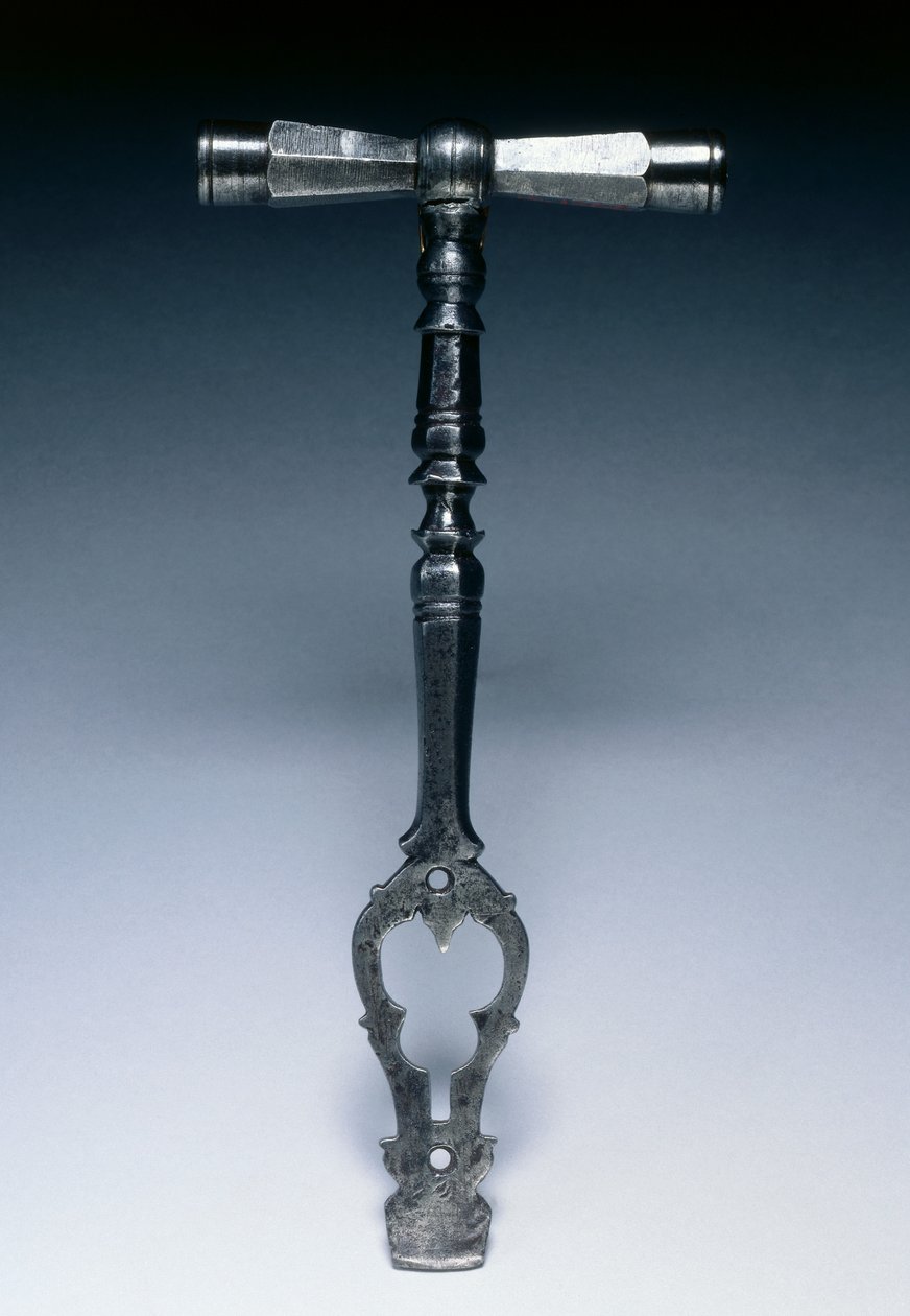 Kulcs kerékzáras pisztolyhoz, 1600-25 körül (acél) alkotó: German School