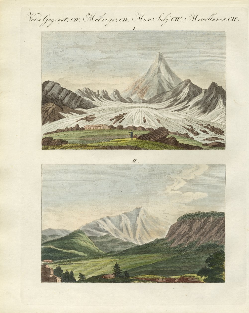 Furcsa hegyek (színes metszet) alkotó: German School