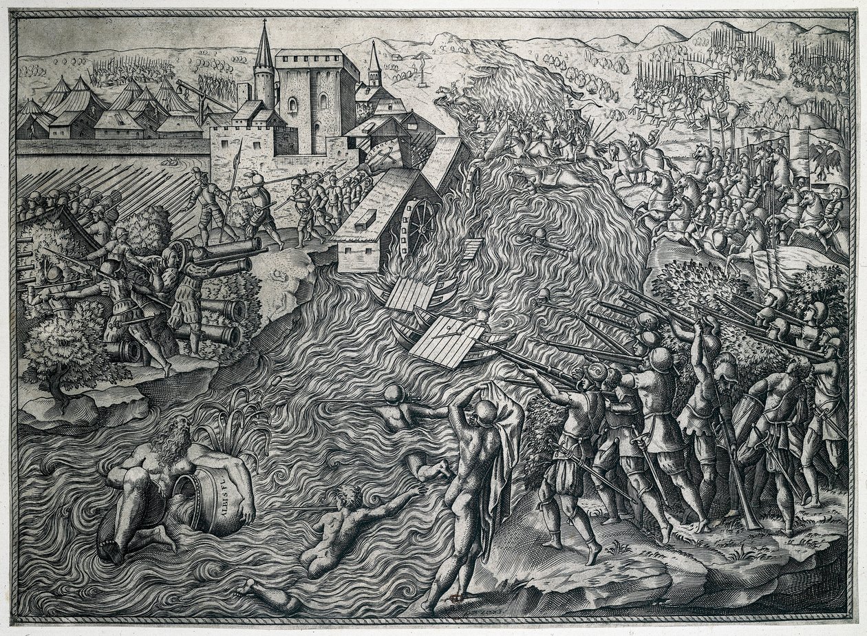 A muehlbergi csata, 1547. április 25 alkotó: German School