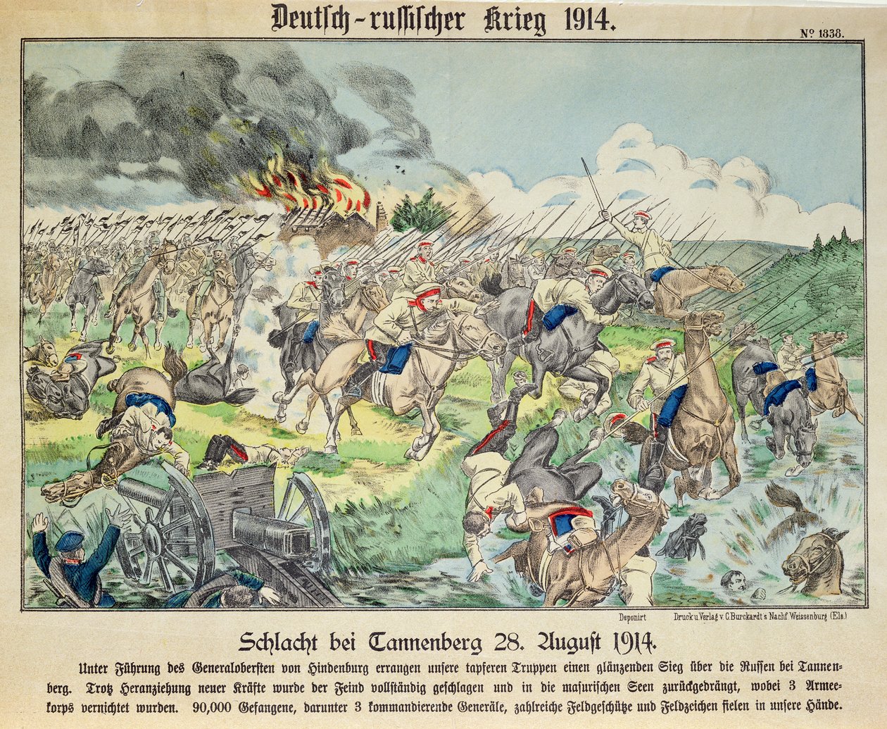 A tannenbergi csata, 1914. augusztus 24 alkotó: German School