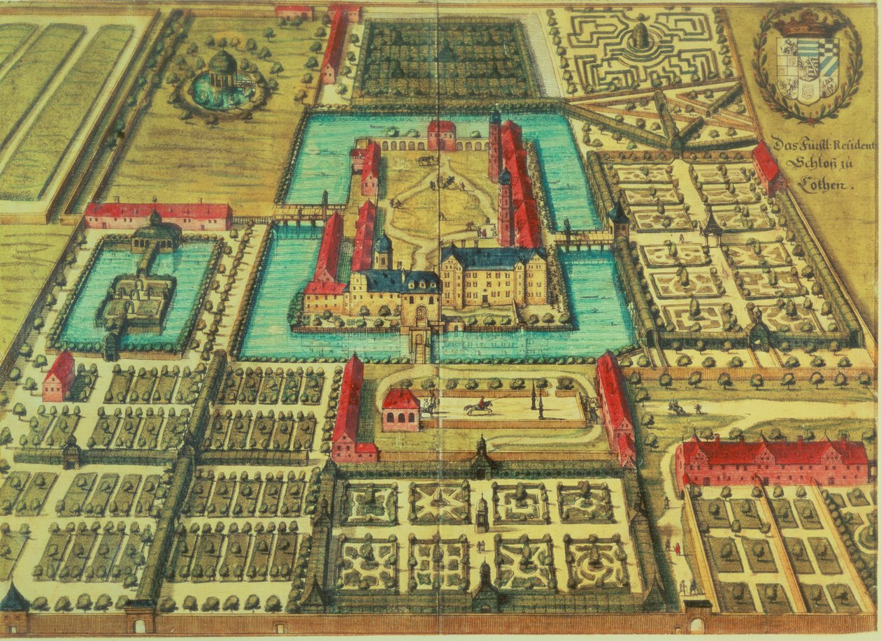 A kotheni herceg vára, Mattheus Merian Elfder "Topographia" című művéből. alkotó: German School