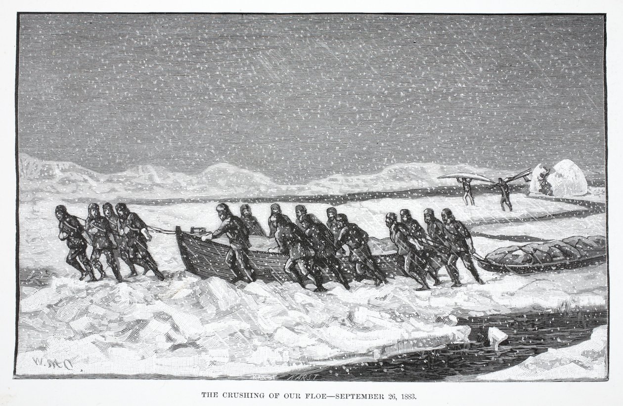 The Crushing of our Floe, 1883. szeptember 26., kocsma. London 1886 alkotó: German School