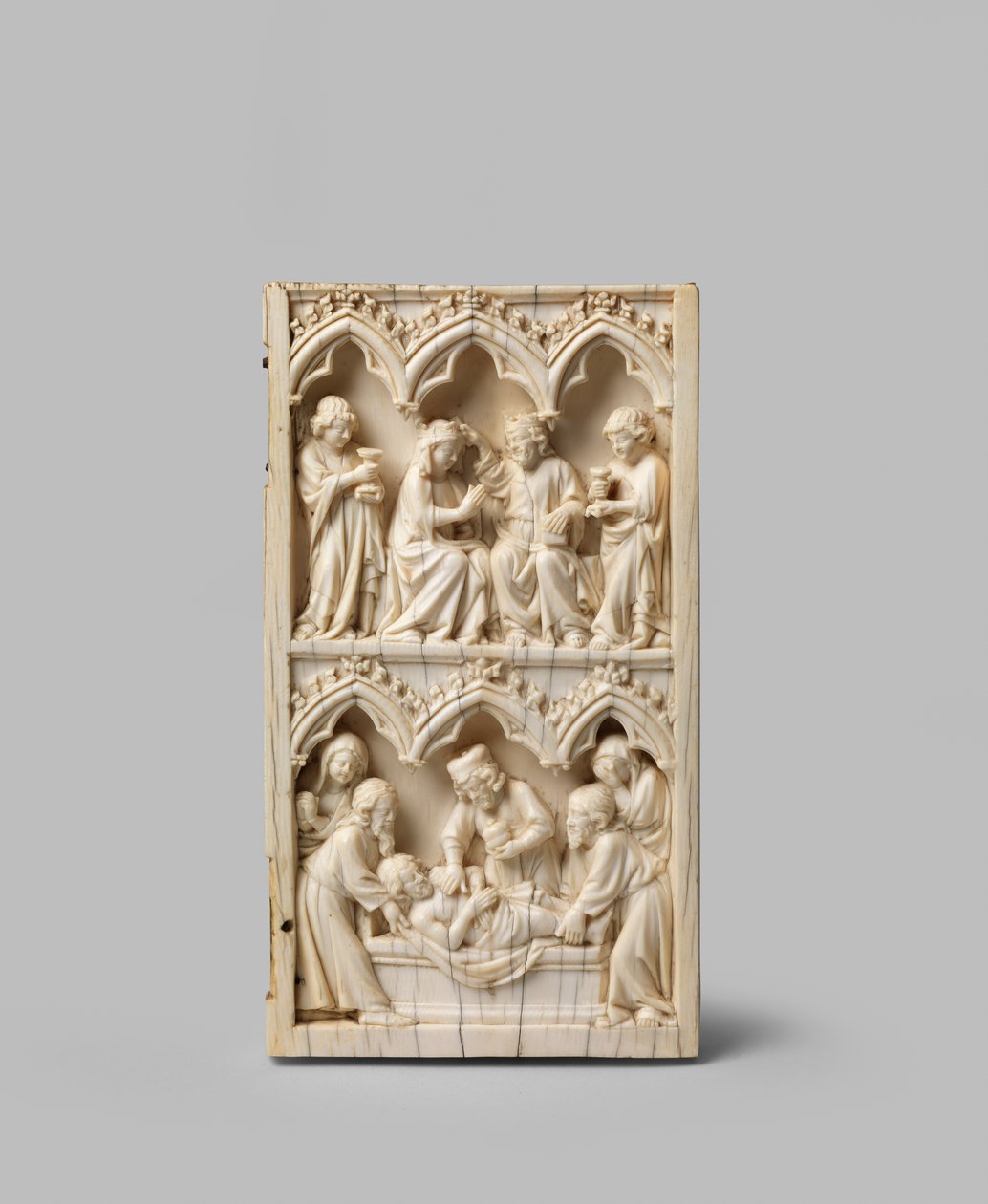 Krisztus síremléke és a Szűzanya koronázása, diptichon jobb szárnya, XIV. alkotó: German School
