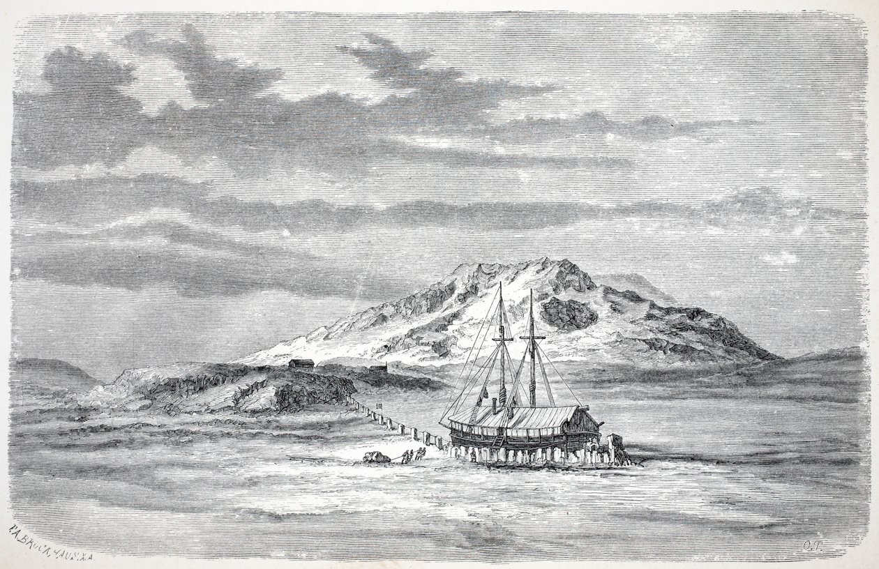 A Germania a Sabine-szigeten, kocsma. London 1874 alkotó: German School