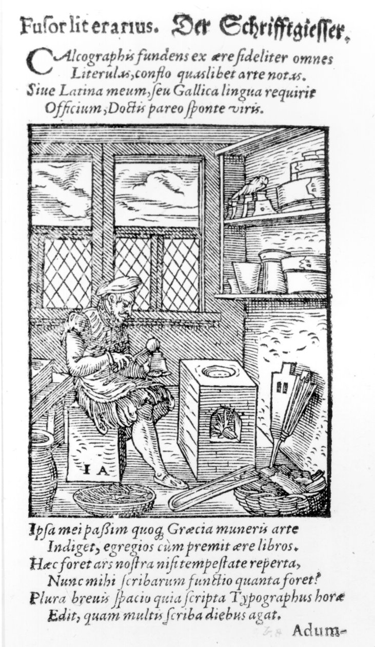 The Letter Plate Maker, kiadó: Hartman Schopper (fametszet) (b fotó) alkotó: German School