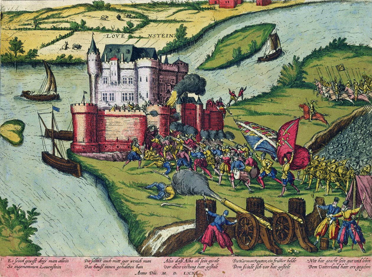 Louvain ostroma és Harman Reuter hősiessége a spanyol csapatok ellen 1571-ben (lásd még: 88468) alkotó: German School