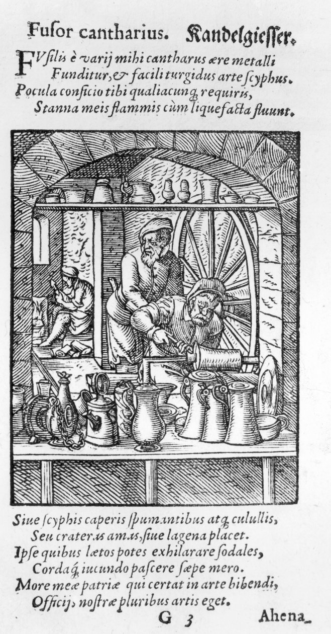 A Tankard Maker, kiadó: Hartman Schopper alkotó: German School