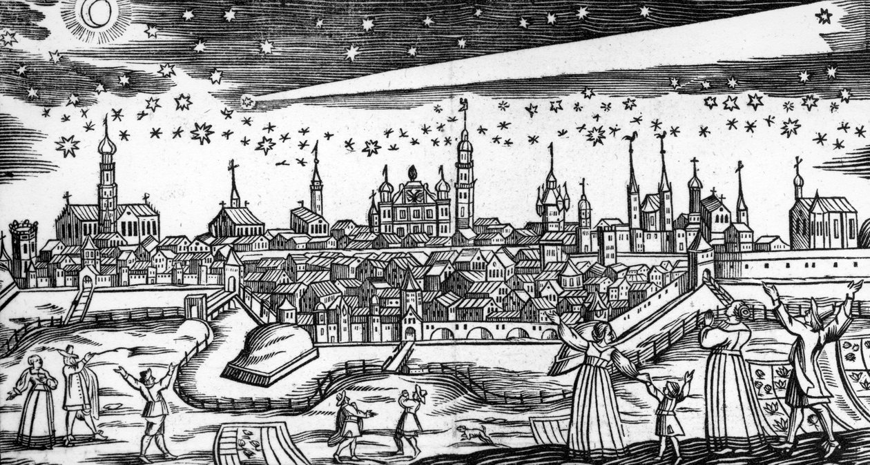 Bach Abraham: A szörnyű üstökös 1680-ban alkotó: German School