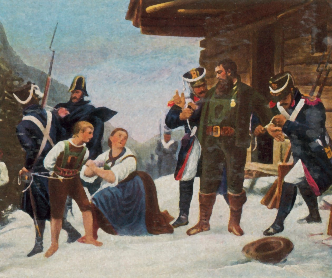 Andreas Hofer elfogása alkotó: German School