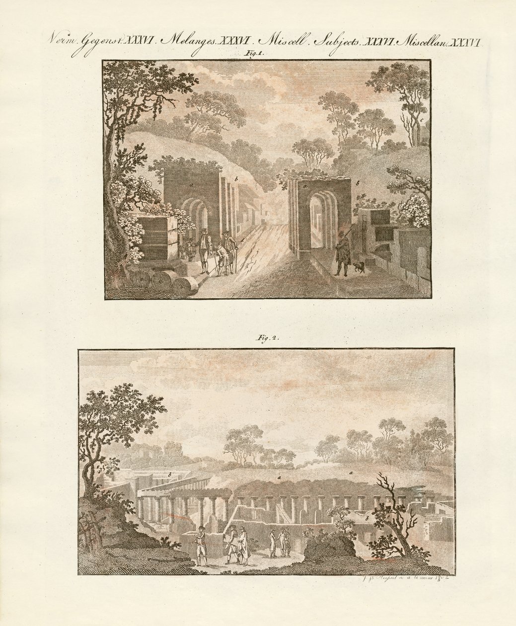 Pompeii feltárt városa alkotó: German School
