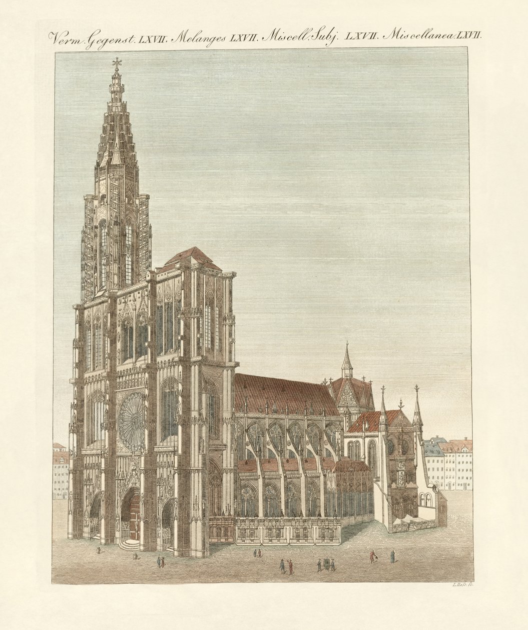 A strasbourgi lelkész (színes metszet) alkotó: German School