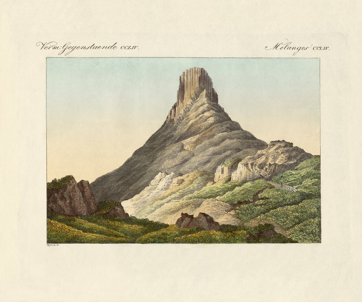 A skuir a Tojásszigeten (színes metszet) alkotó: German School