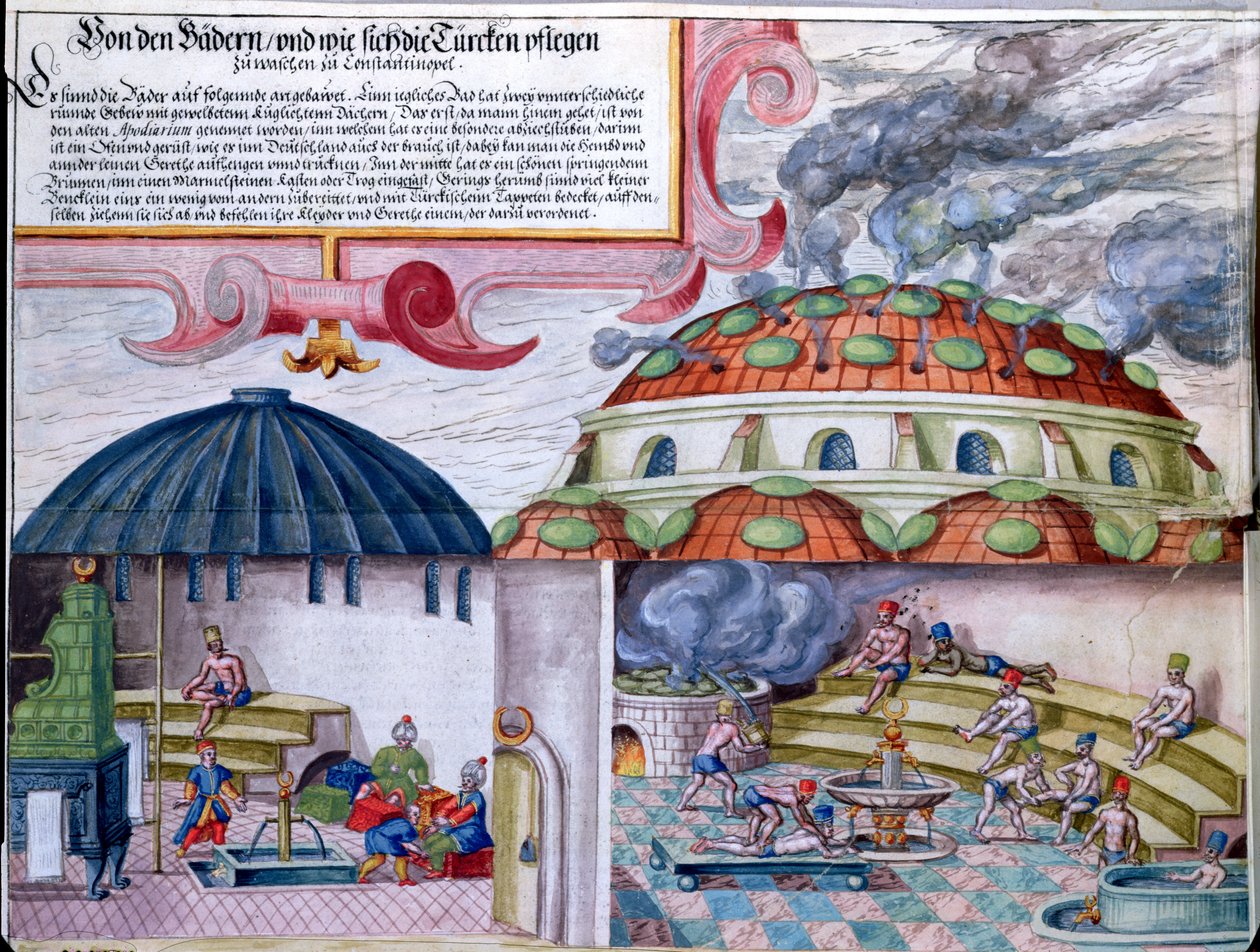 Török fürdő, 16. század vége (wc papíron) alkotó: German School