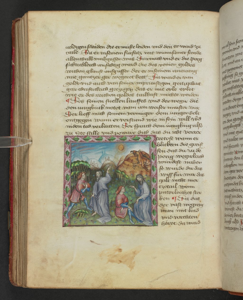 Ulrich von Pottenstein, The Book of Natural Wisdom, Egerton MS 1121 f.114v, c.1430 (tinta és szín pergamenen) alkotó: German School