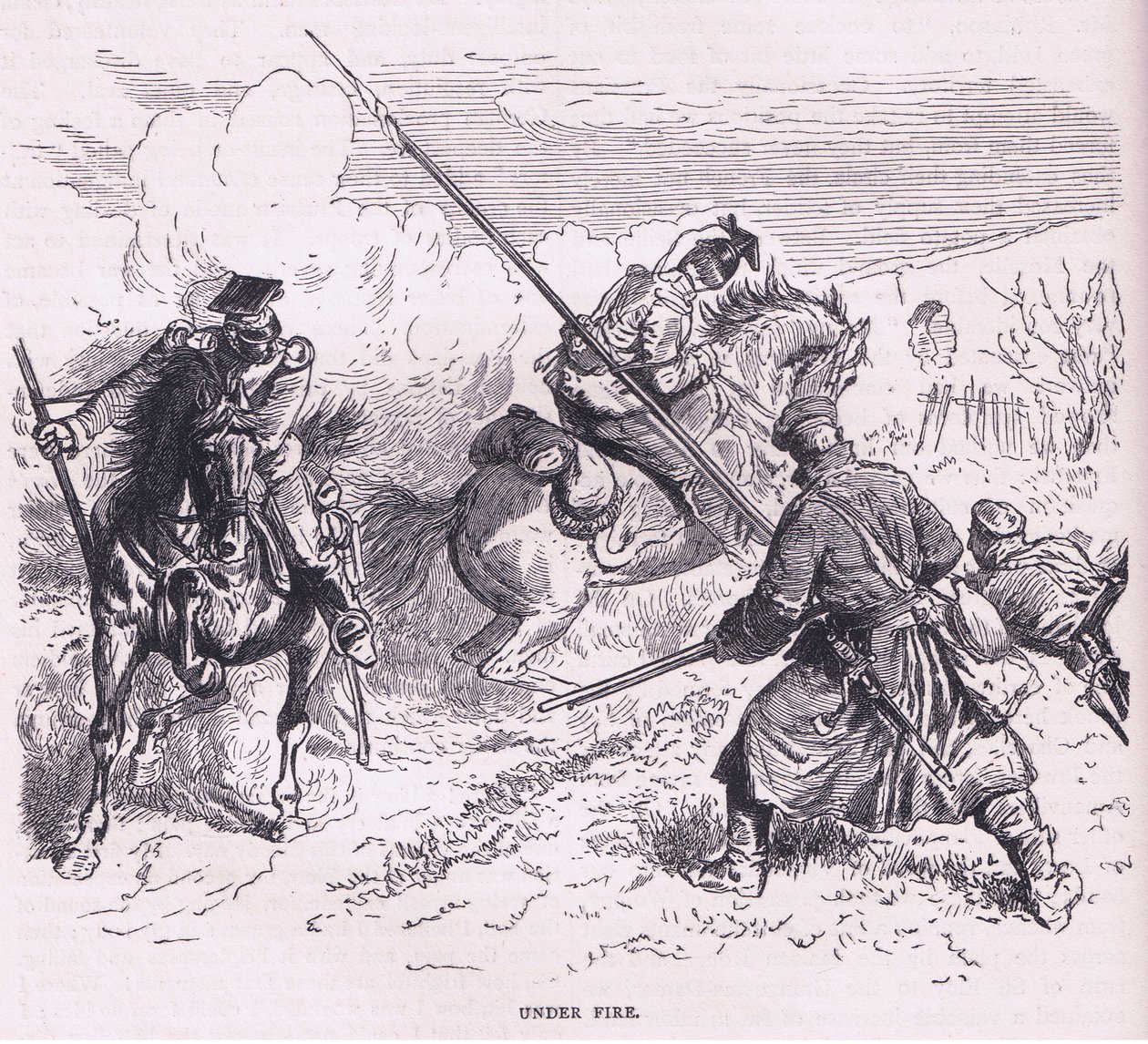 Tűz alatt, Cassells History of the War Franciaország és Németország között a Cassell and Company Limited kiadásában, 1890 körül (litho) alkotó: German School