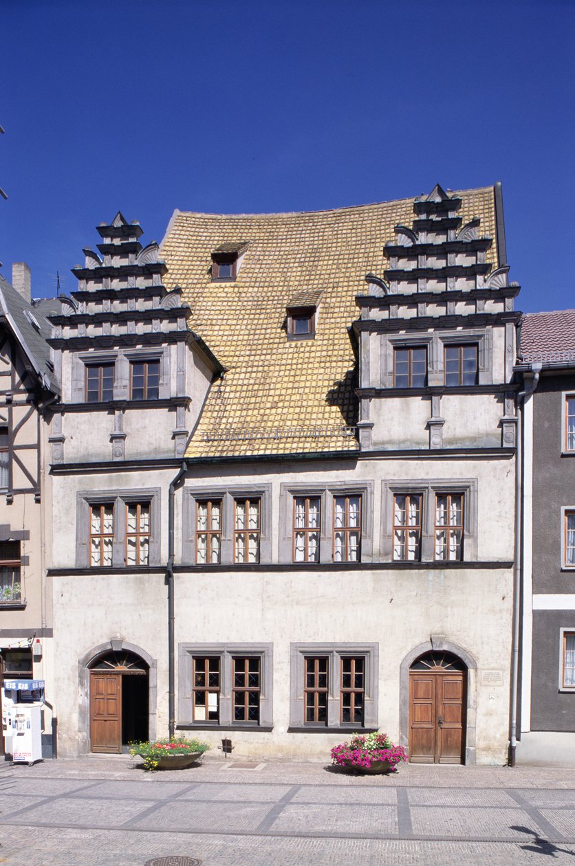 Kilátás Heinrich Schutz házára alkotó: German School