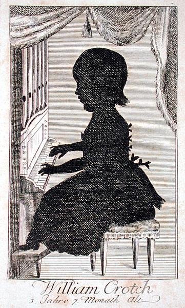 William Crotch (1775-1847) Orgonán játszik (metszet) alkotó: German School