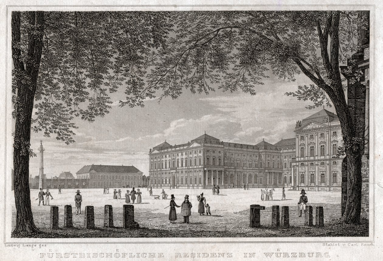 Wurzburg. (metszet, kb. 1850) alkotó: German School