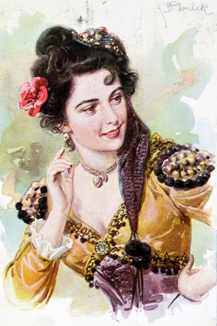 Zerline Wolfgang Amadeus Mozart (1756-91) Don Giovanni című operájából, 1900 körül alkotó: German School