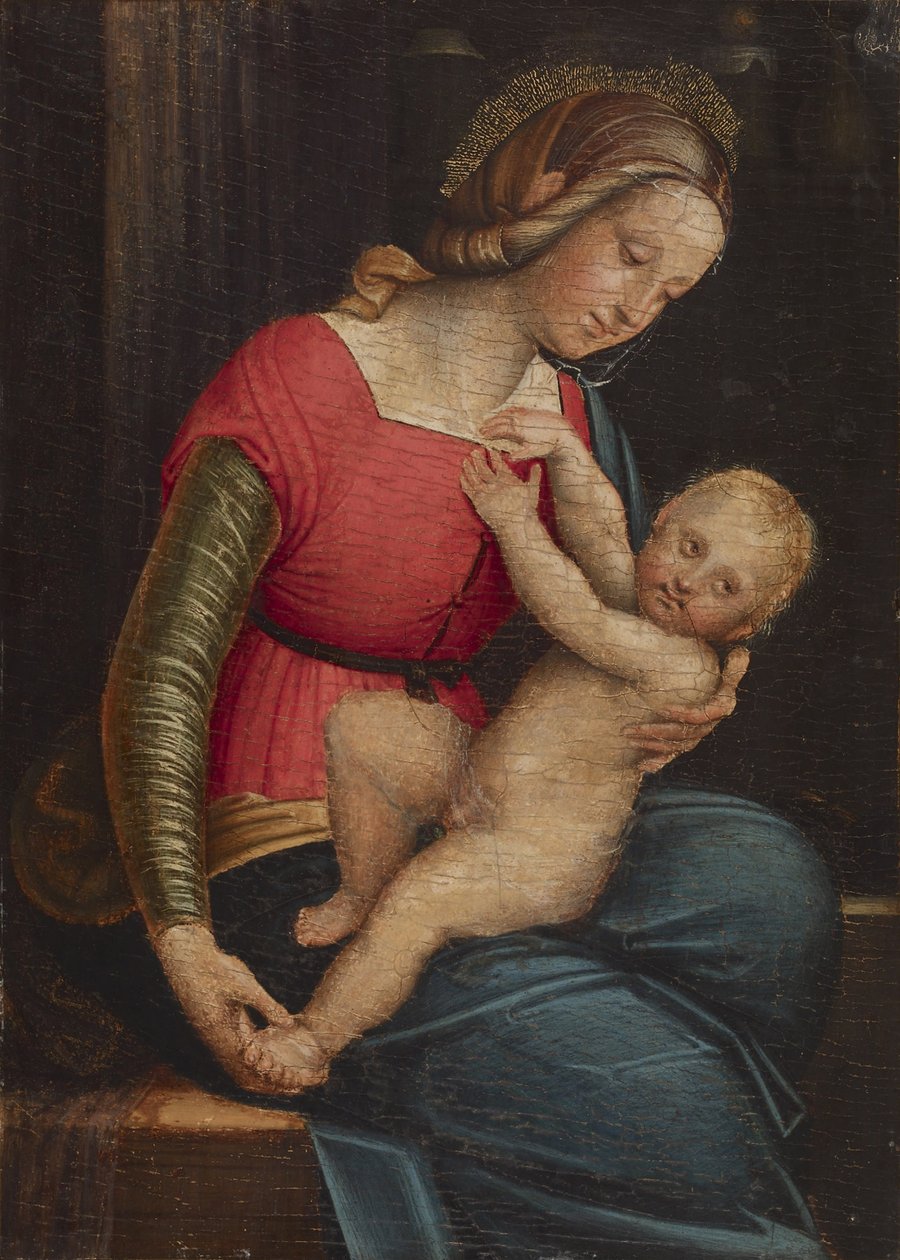 Madonna és gyermeke, 1530-50 körül alkotó: Gerolamo Giovenone