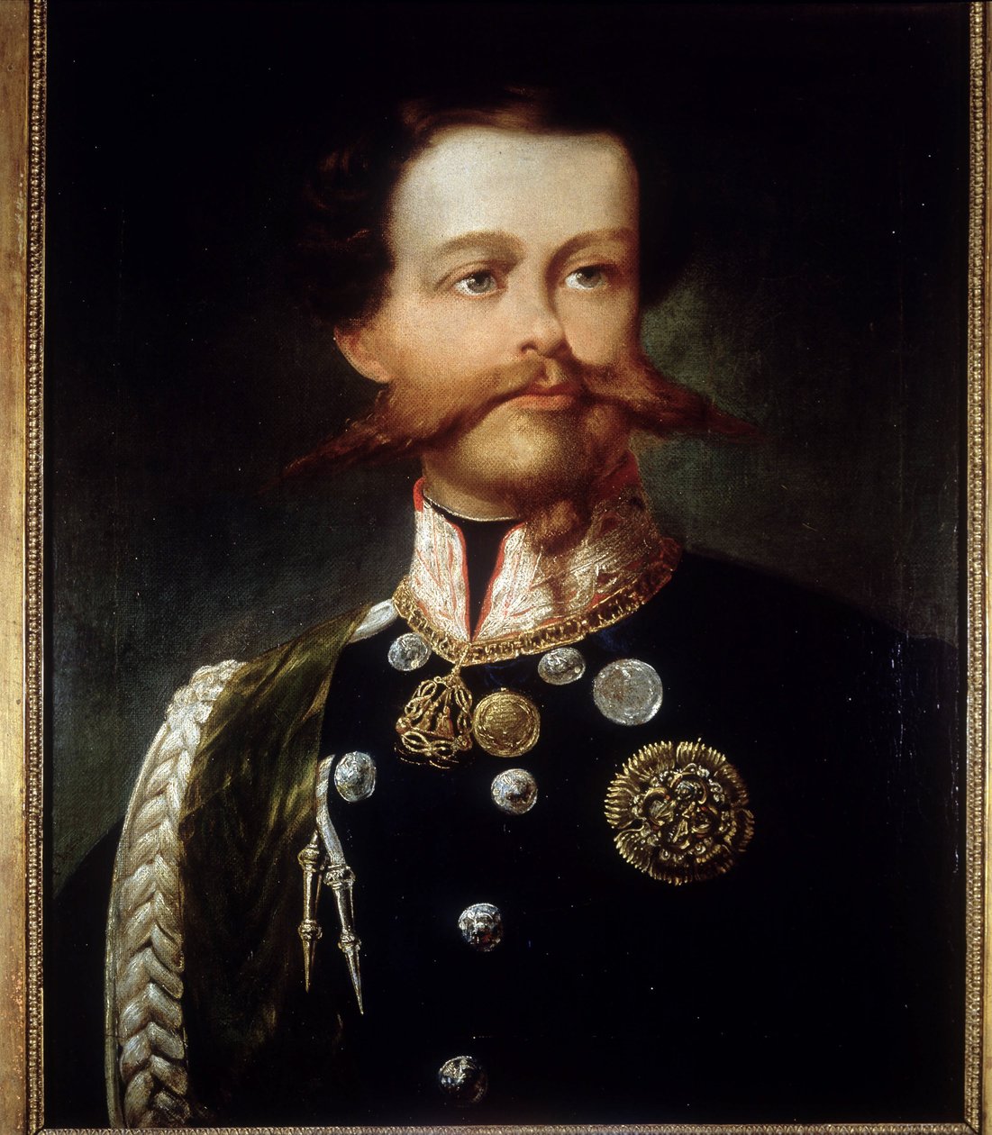 II. Viktor Emmanuel (Victor-Emmanuel) (Vittorio Emanuele) portréja (1820-1878), Gerolamo (Girolamo) Induno. Risorgimento Múzeum. Milánó. alkotó: Gerolamo Induno