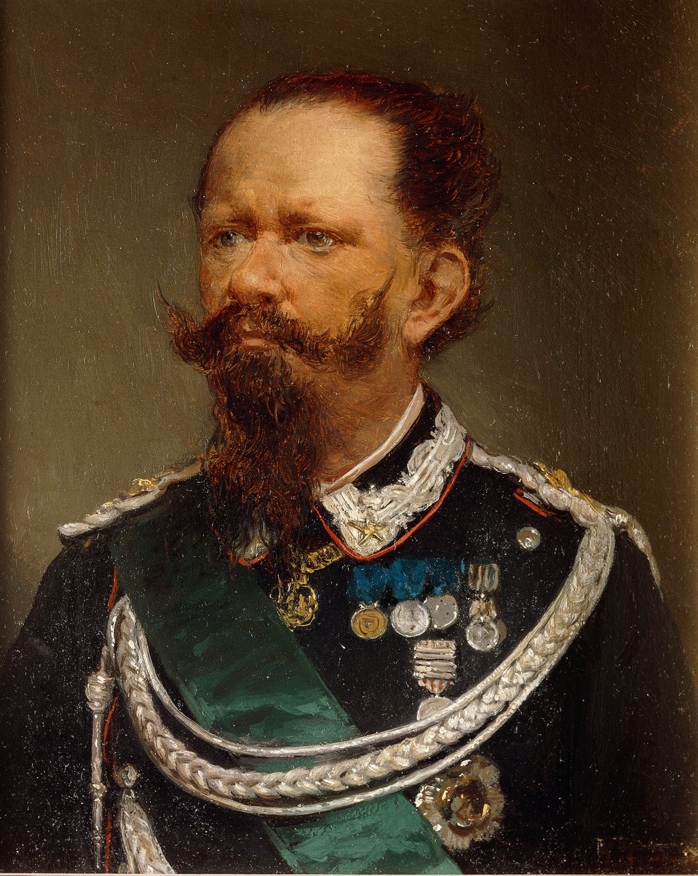 Viktor Emmanuel portréja II alkotó: Gerolamo Induno