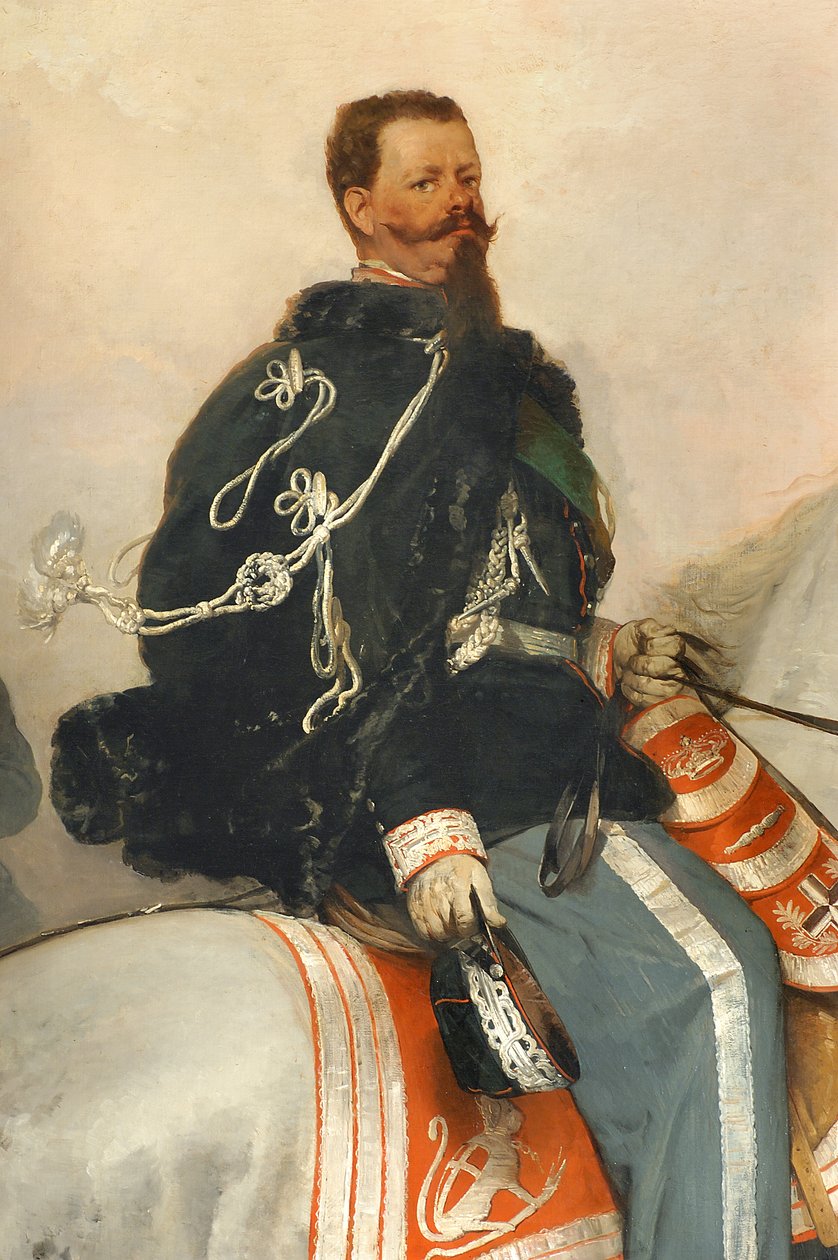 Vittorio Emanuele II lóháton alkotó: Gerolamo Induno