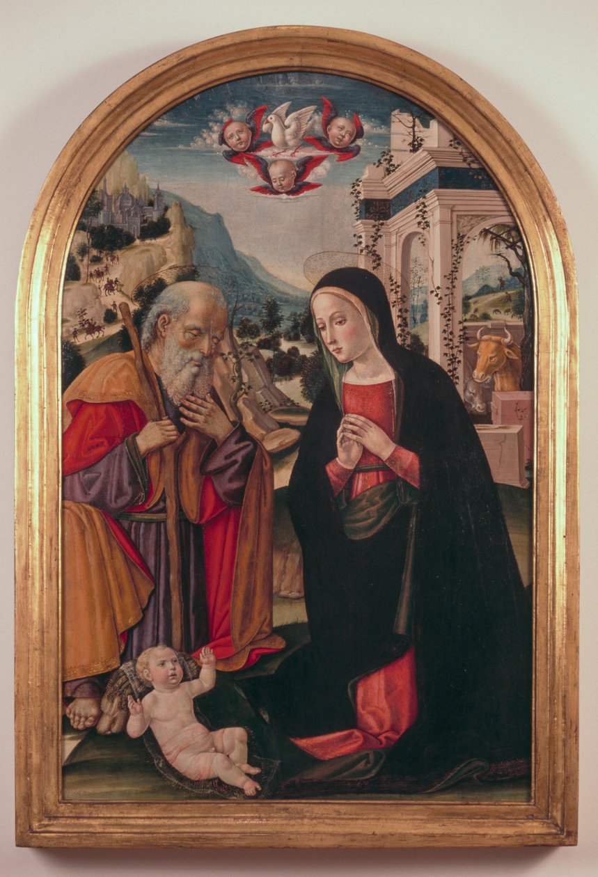 A Gyermek imádása, kb. 1490-1525, Girolamo Benvenuto (1470-1524) alkotó: Gerolamo di Benvenuto