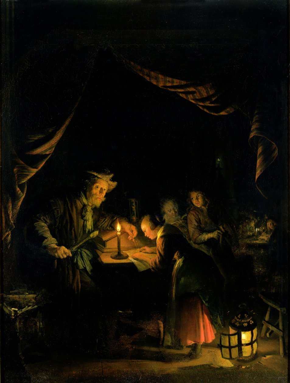 Az iskolamester, 1660-65 alkotó: Gerrit Dou