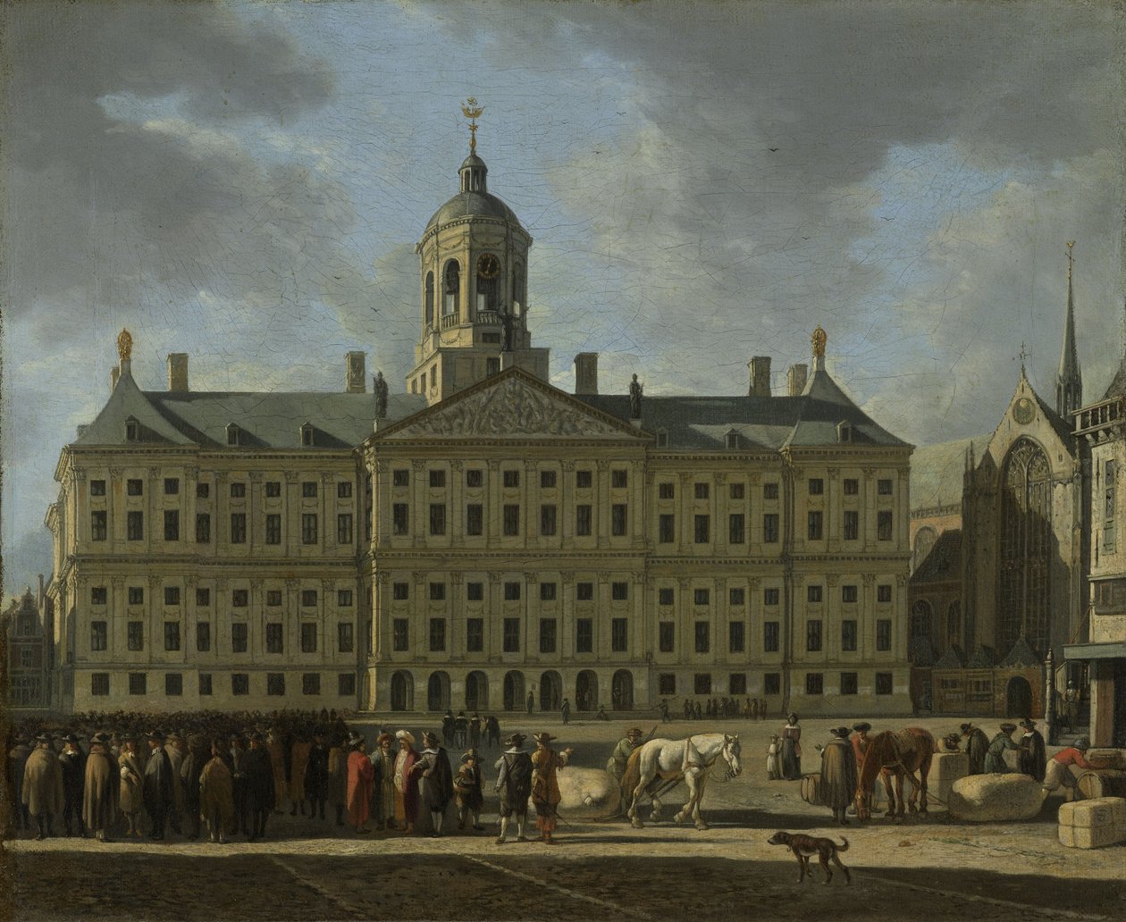 A városháza a Dam téren, Amszterdam, 1672 alkotó: Gerrit Adriaensz Berckheyde