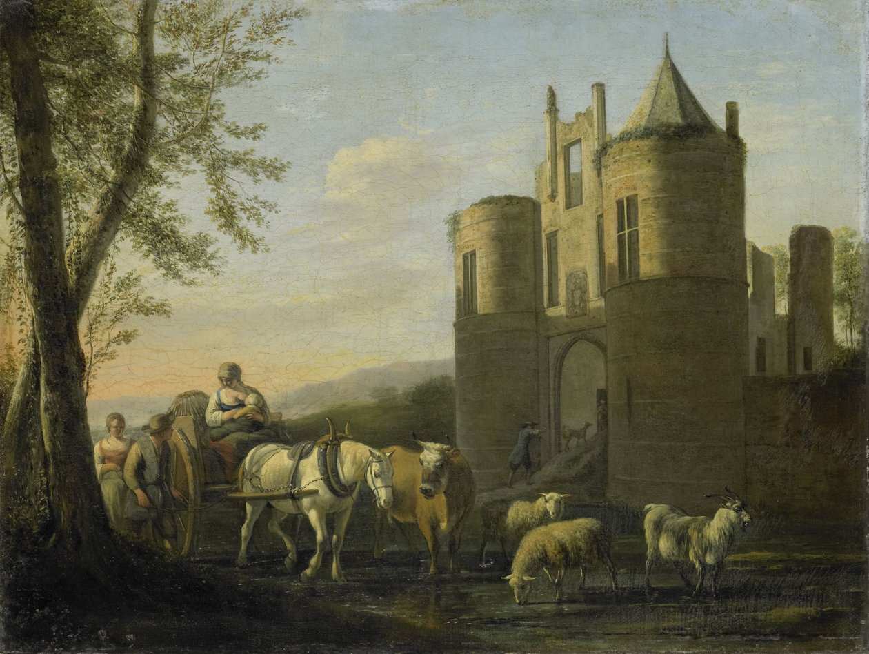 Az Egmond-kastély főkapuja alkotó: Gerrit Berckheyde