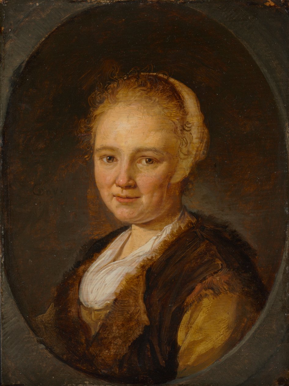 Egy Fiatal Nő alkotó: Gerrit Dou