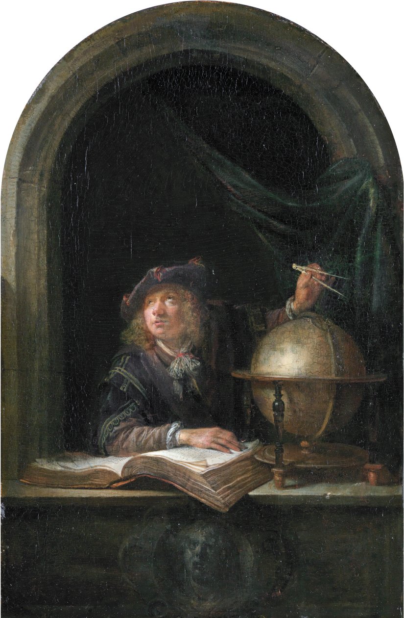 Csillagász az ablakban alkotó: Gerrit Dou