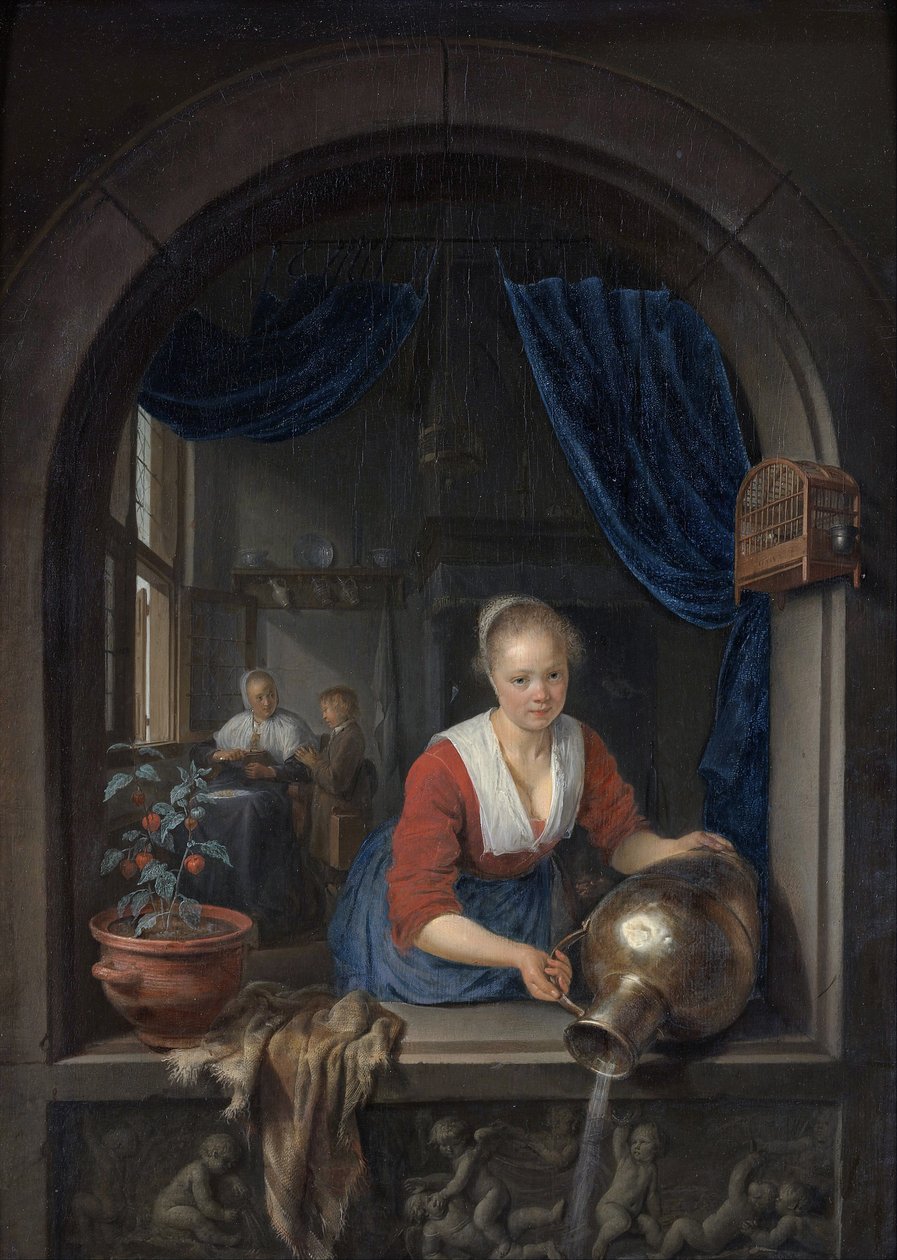 Szobalány az ablaknál alkotó: Gerrit Dou
