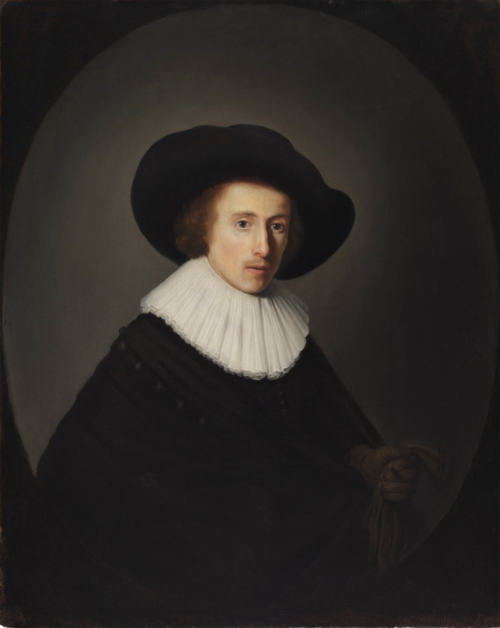 Egy kalapos férfi portréja alkotó: Gerrit Dou