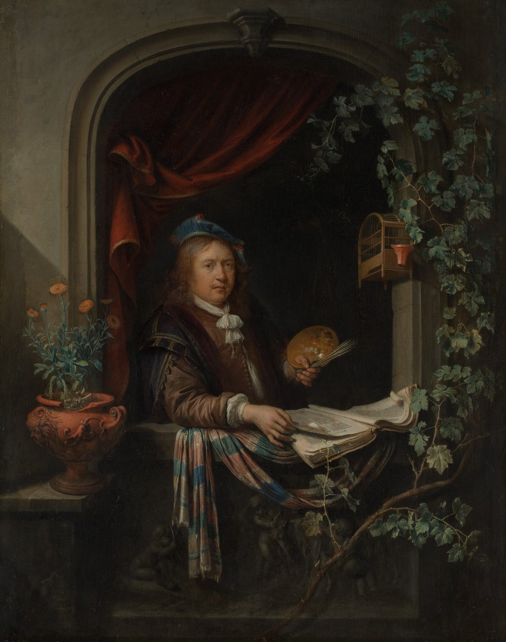 Önarckép, kb. 1665. alkotó: Gerrit Dou