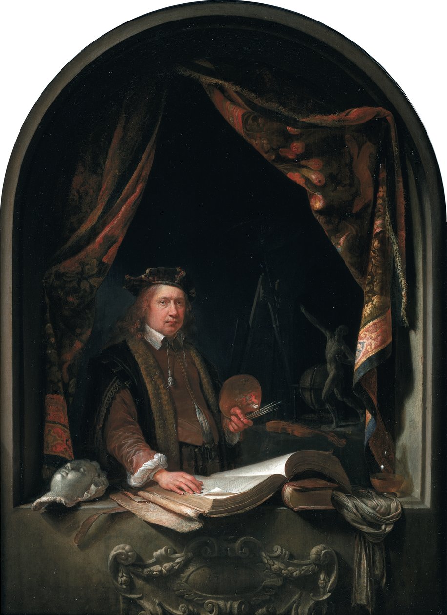Gerard Dou önarcképe (1613-1675) alkotó: Gerrit Dou