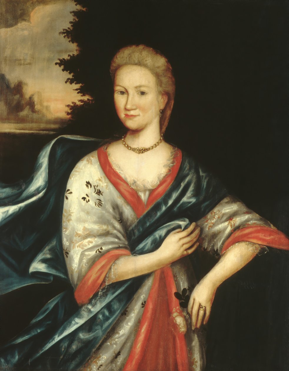 Hölgy portréja, kb. 1710. alkotó: Gerrit Duyckinck