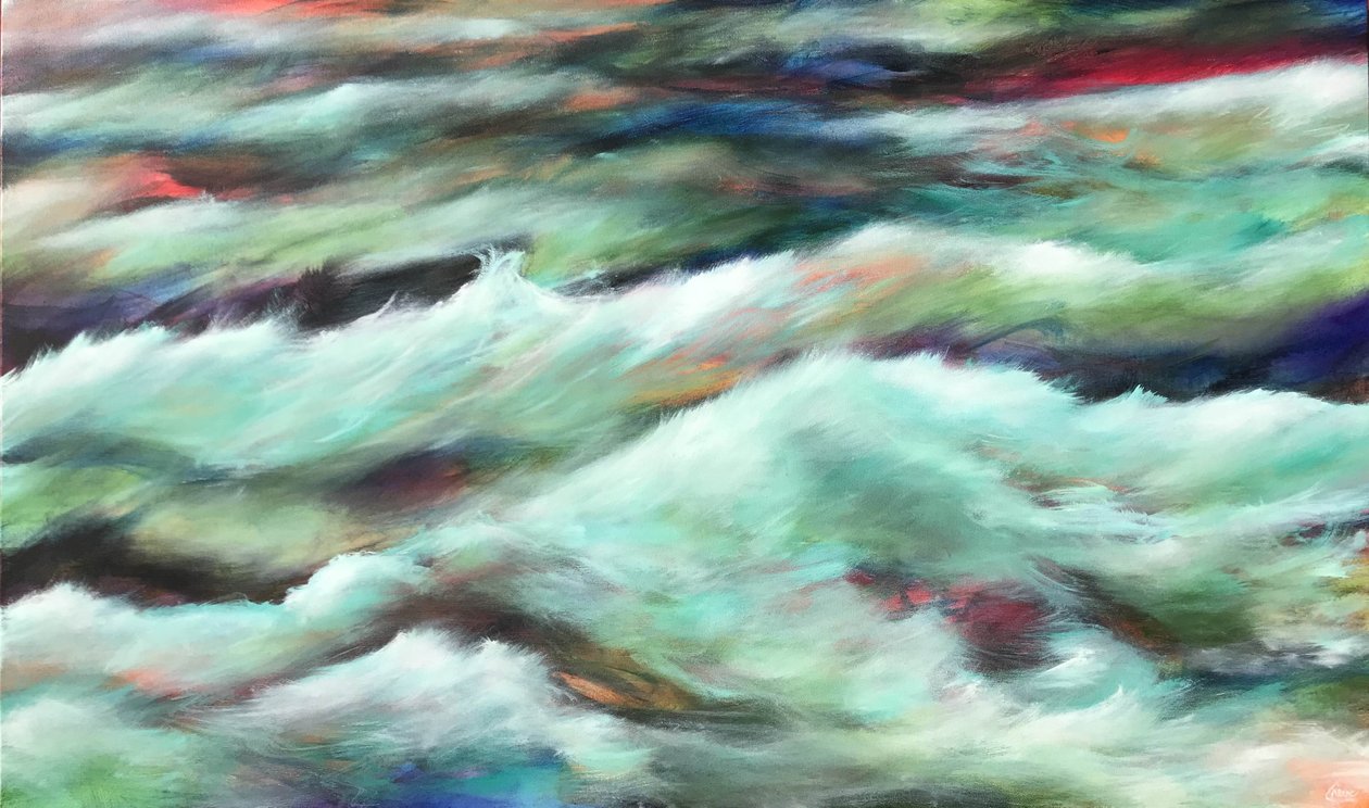 Easter Pacific, 2018 (akril, vászon) alkotó: Gerrit Greve