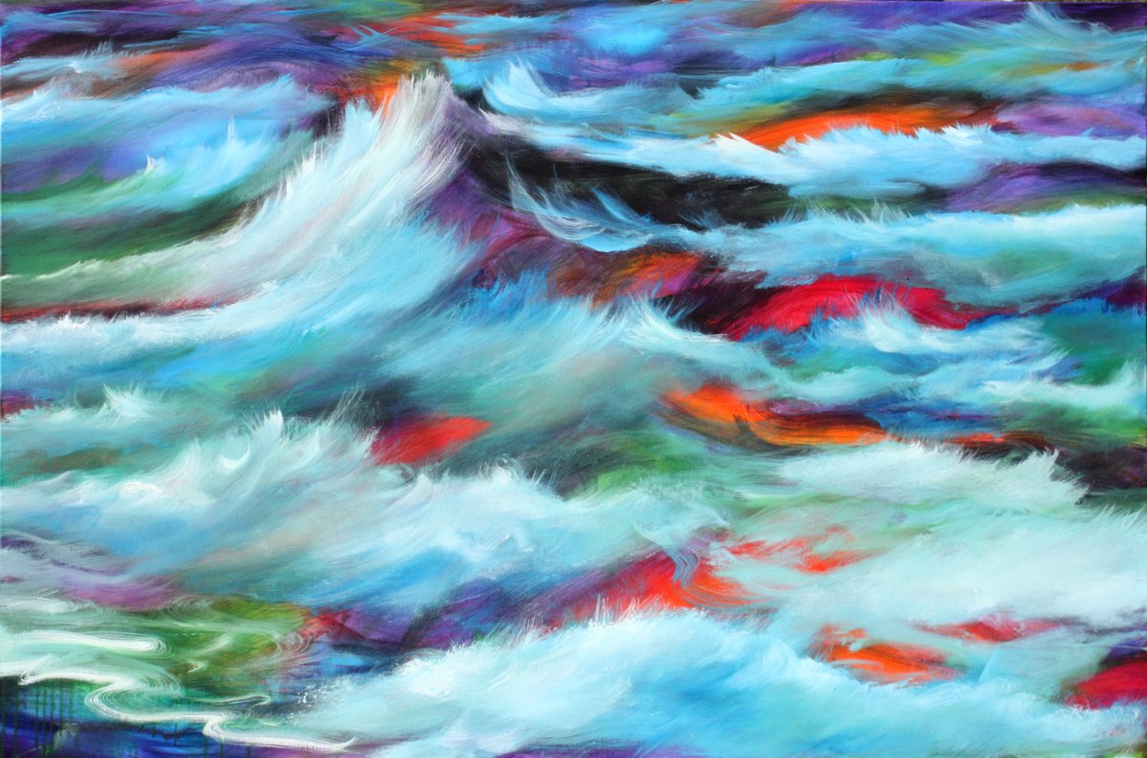 Wonderment Seas, 2015 (akril, vászon) alkotó: Gerrit Greve