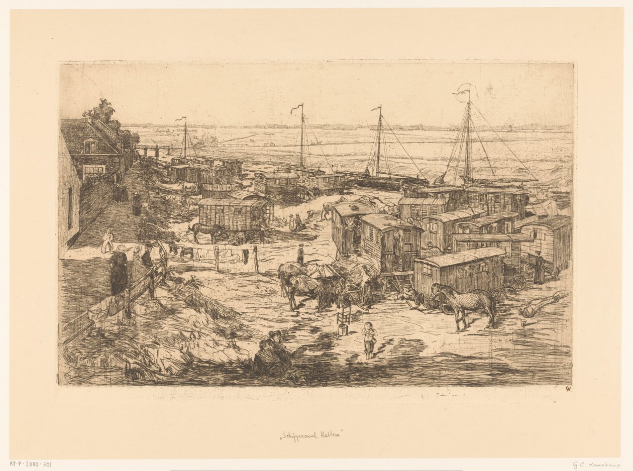 Schipperswal, Hattem (eredeti cím az objektumon) alkotó: Gerrit Haverkamp