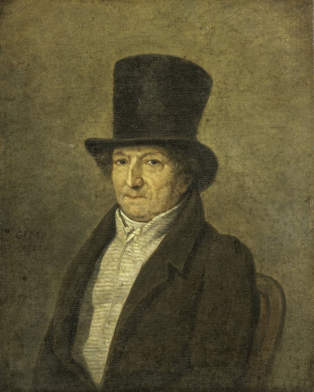Jean Bernard, amszterdami műgyűjtő és festő portréja alkotó: Gerrit Jan Michaëlis